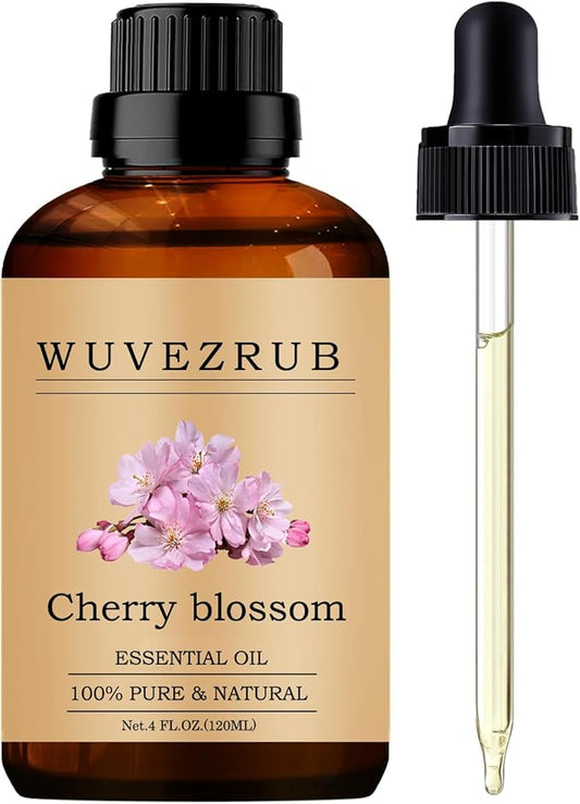 Cherry Blossom Essential Oils, 120ML Pure and Natural Essential Oil for Aromatherapy Diffuser - Cherry Blossom /4 Fl Oz - Bloomnest