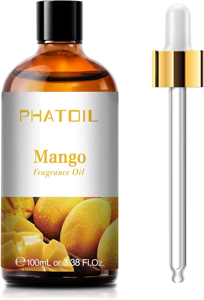 PHATOIL 3.38FL.OZ Mango Fragrance Oils for Aromatherapy, Essential Oils for Diffusers for Home, Perfect for Diffuser, Yoga, Skin Care, DIY Candle and Soap Making - 100ml - Bloomnest