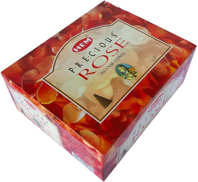 Precious Rose Incense Cones and Cone Incense Burner Bundle Insence Insense Hem Incense TRUMIRI