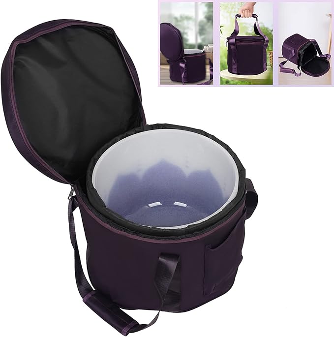 Thicken Yoga Singing Bowl Bag Portable Padded Carry Cases Bag Meditation Crystal Bowl Storage Carrying Bag Durable Crystal Singing Bowl Bags Carry Bag - Bloomnest