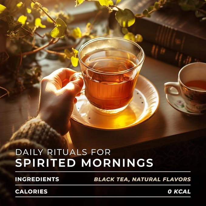 Gya Tea Co Caffeinated Earl Grey Black Tea Pod (16 Count) - Smooth, Flavourful, Robust, Enjoy Hot or Iced - Bloomnest
