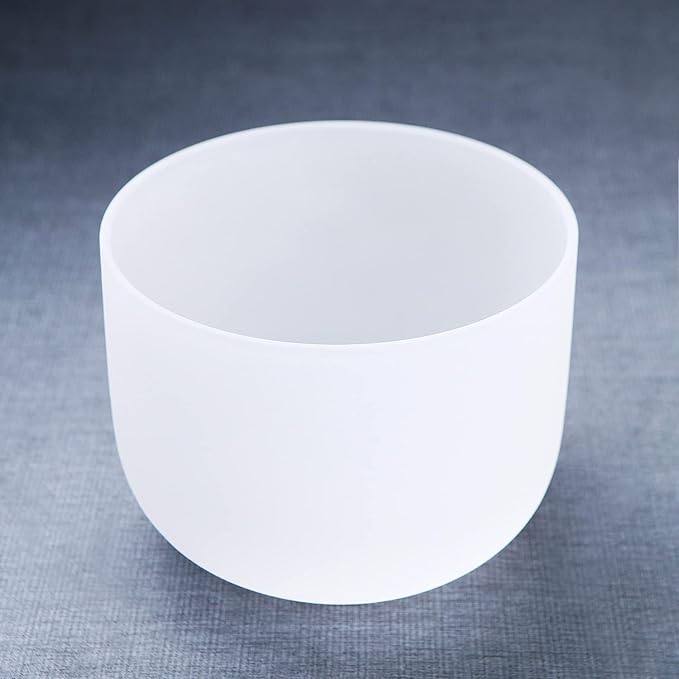 Hye-eun 8inch 432hz A Note Crystal Singing Bowl Third-eye Chakra With Carrying Case for Yoga Sound Healing Bath Musical - Bloomnest