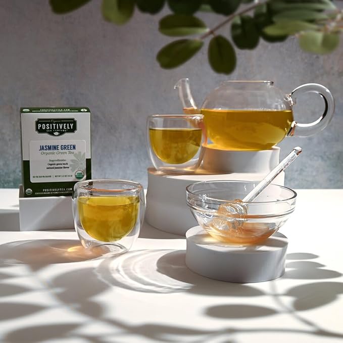 Organic Positively Tea Company, Jasmine Green Tea Bags, 20 Count - Bloomnest