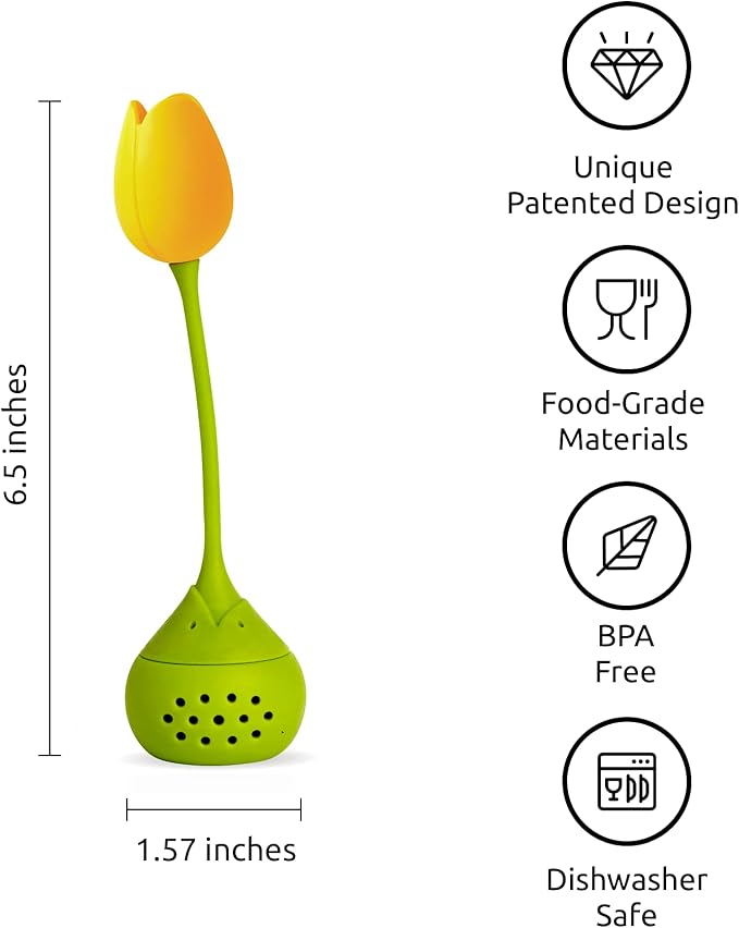 OTOTO Cute Tea Infuser - Loose Leaf Tea Steeper, Tea Accessories, Tea Diffusers, Tea Infuser for Loose Leaf Tea, Tea Strainers, Tea Gift Set, Kitchen Gifts, Cooking Gadgets