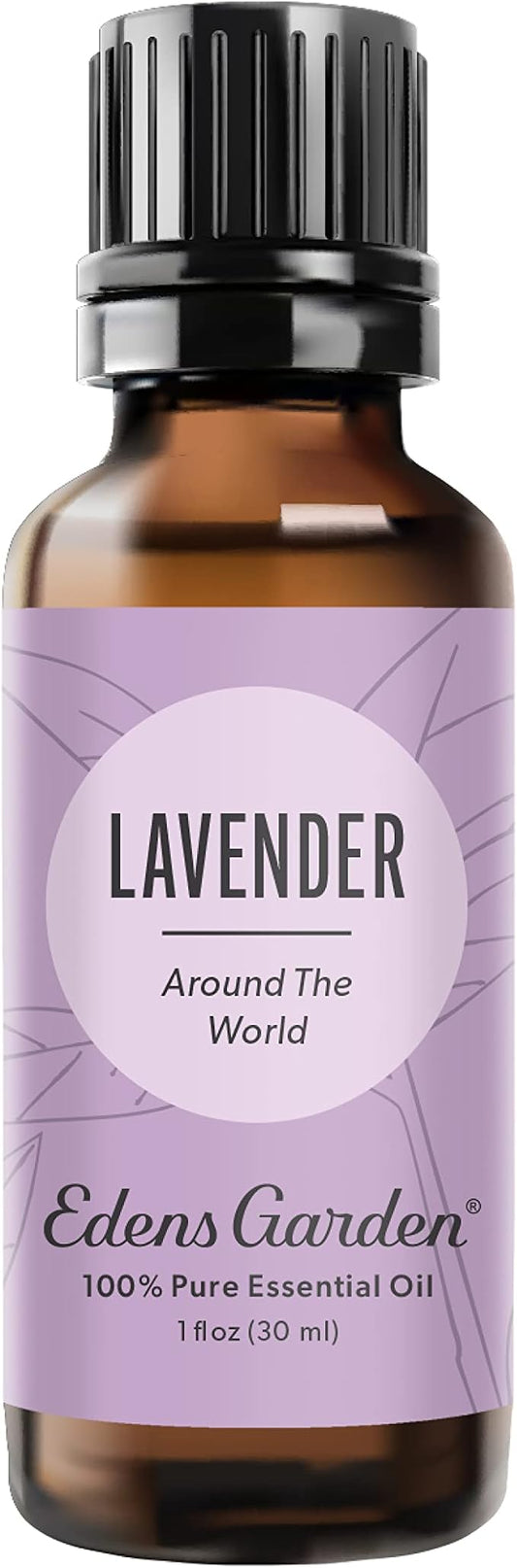 Edens Garden Lavender Around The World Essential Oil- 100% Pure Premium Grade, Undiluted, Natural, Therapeutic, Aromatherapy, The Best for Diffuser, Skin, Face, Candle 30 ml (1 fl oz) EdensGarden