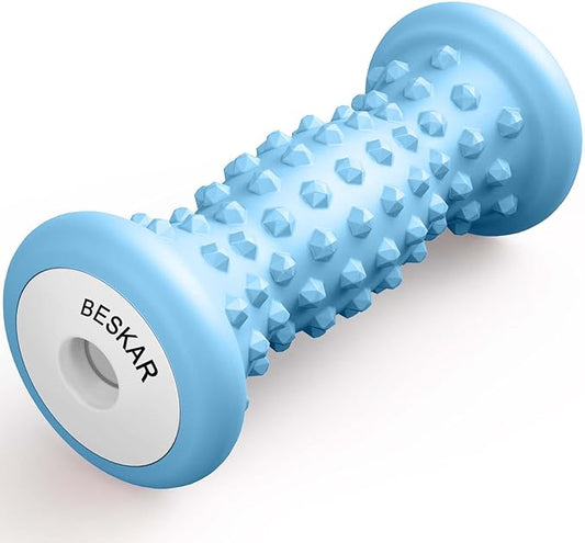 BESKAR Foot Massager Roller for Plantar Fasciitis Relief, Portable Feet Roller to Deep Tissue Muscle Massage, Foot Arch and Heel Pain, Reflexology Tool - Bloomnest