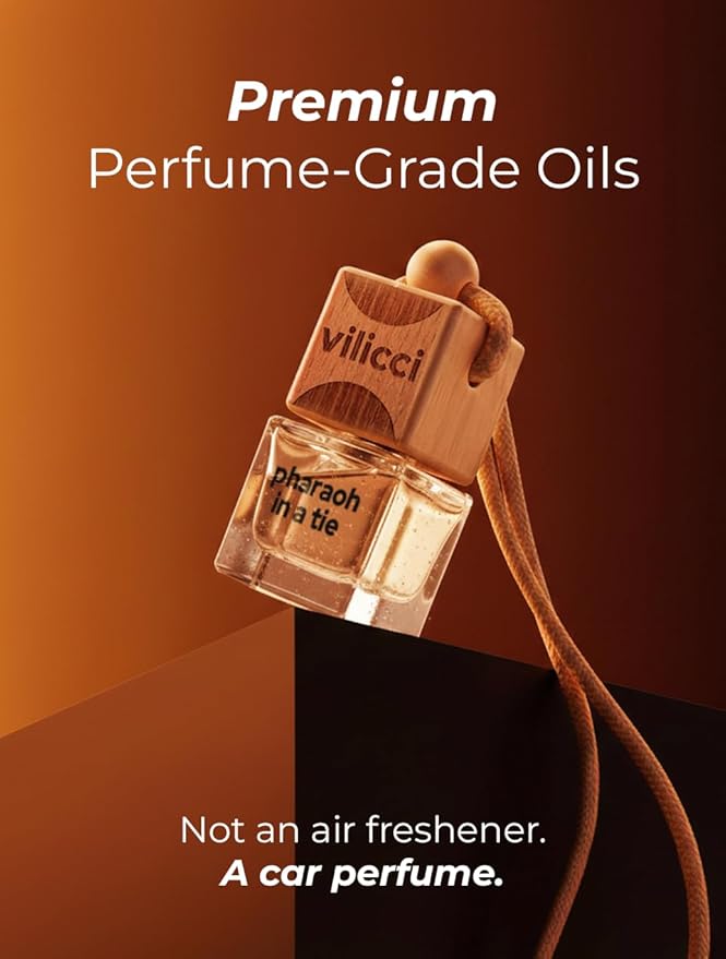Vilicci Pharaoh in a Tie Car Air Freshener | Long lasting Car Diffuser | Vegan & Cruelty-free Auto Perfume | Hanging Car Air Freshener - Bloomnest