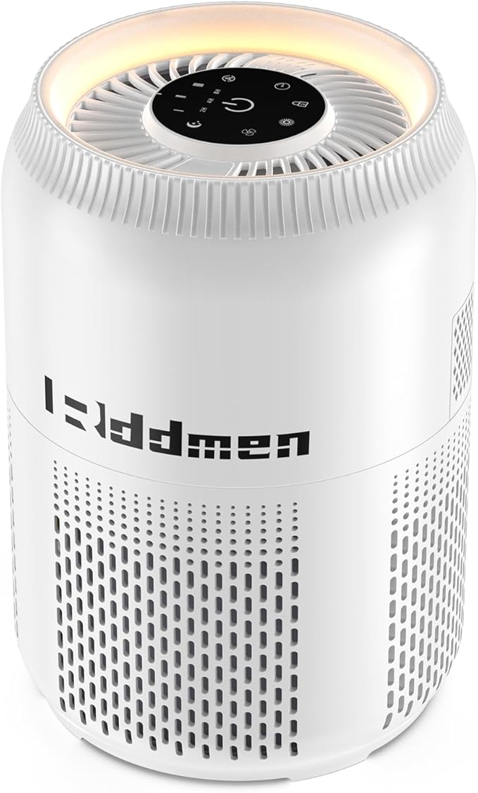 3-in-1 Air Purifier for Home - H13 HEPA Air Filter, Covers Up to 1095 sq ft for Bedrooms, Offices & Living Rooms (White) - Bloomnest