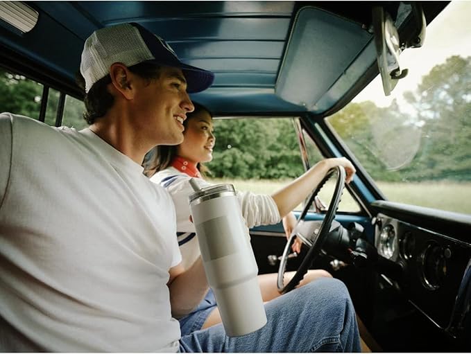 STANLEY Quencher ProTour Flip Straw Tumbler with Leakproof Lid | Built-In Straw & Handle | Cupholder Compatible for Travel | Insulated Stainless Steel Cup | BPA-Free