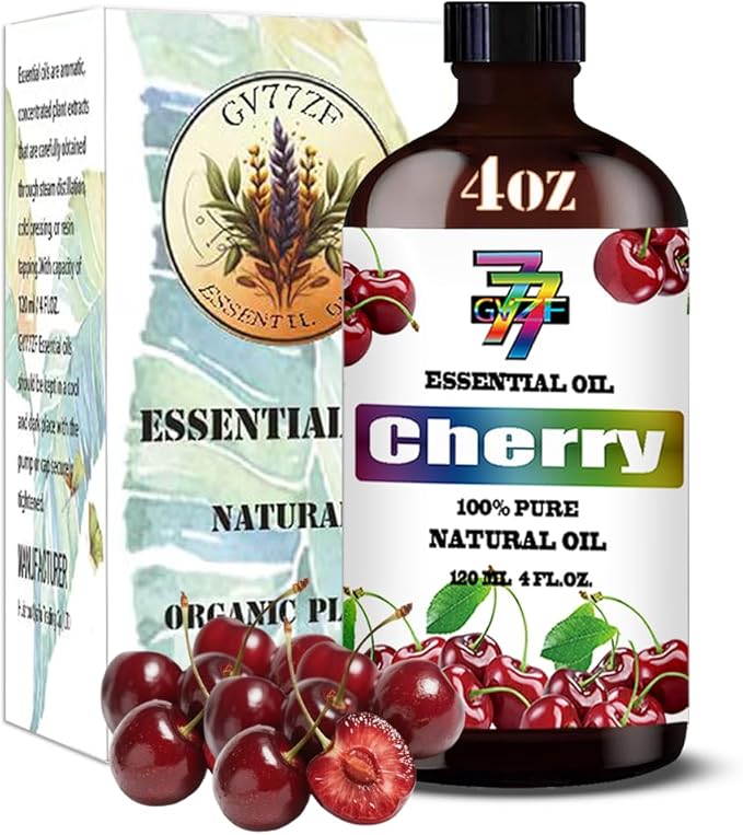 Cherry Essential Oil (4 oz / 120 ml) – Cherry Oils for diffusers, humidifiers, Home Baths, Cleaning Products, Yoga, DIY Soaps and DIY Scented Candles GV77ZFESSENTIALOILBUYNOW