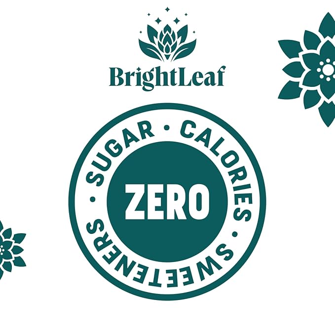 BrightLeaf Regenerative Organic Sparkling Tea, Mint Lavender, 12 oz Cans (Pack of 12) – Zero Sugar & Zero Calories – Organic Herbal Tea Drink – Mood-boosting ingredients – Craft Brewed Botanical Beverage - Bloomnest