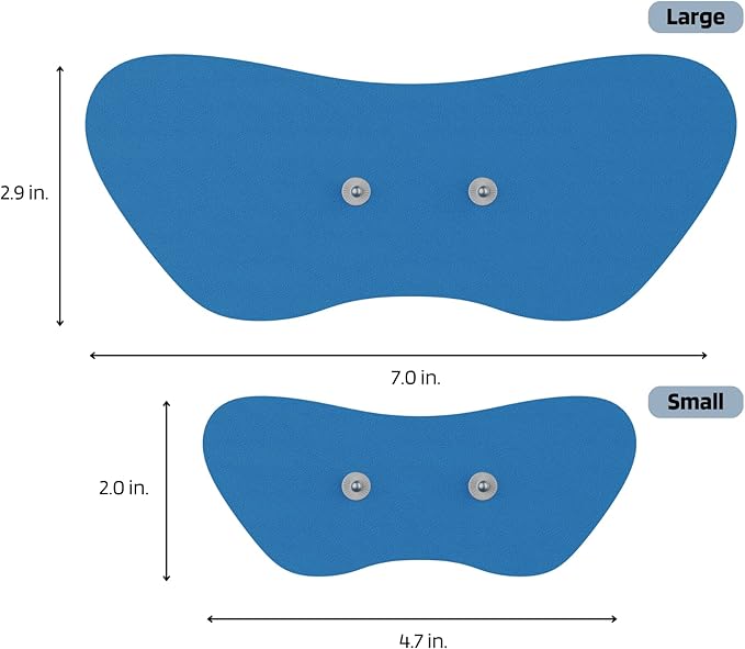 Soterix PainX TENS Unit Electrode Gel Pad Refills - 1 Pack of 6 Pads (Small) - Muscle Stimulator Relaxer Wireless Pads for Relief on Knee, Back, Neck
