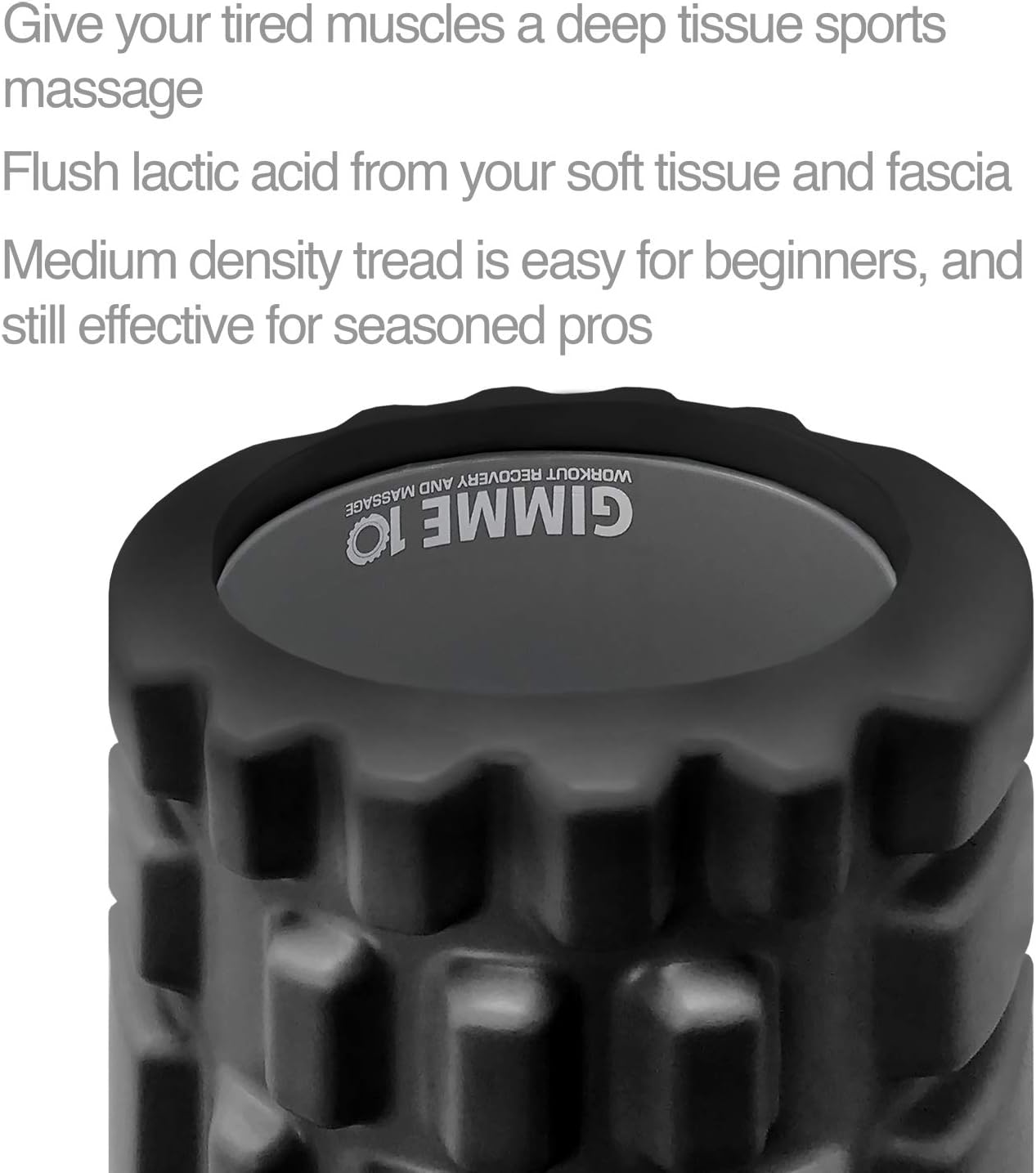 Trigger Point Releasing Foam Massage Roller with Medium Compression for Exercise, Stretching, and Muscle Recovery - Relieves Muscle Tightness, Improves Mobility, and Circulation