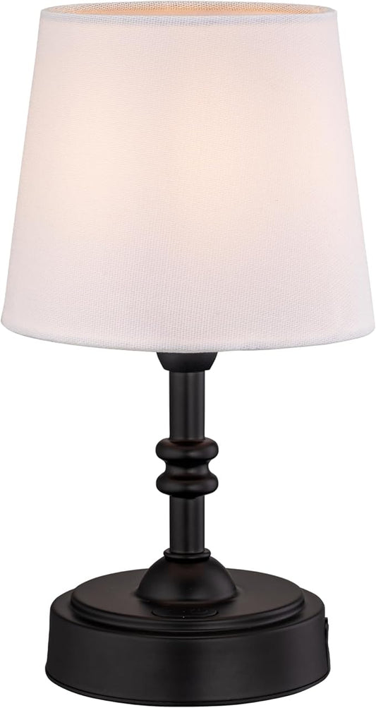 O’Bright Seraph Mini – Cordless LED Table Lamp with Dimmer, Built-in Rechargeable Battery, 3-Level Brightness, Patio Table Lamp, Bedside Night Lamp, Ambient Light for Restaurant, Black - Bloomnest