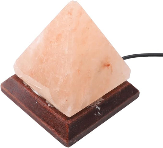 Keenso Himalayan Salt Lamp USB RGB 7 Colors Changing Hand Carved Pyramid Lamp for Home Night Light, USB Himalayan Salt for Bedroom Office Living Room - Bloomnest