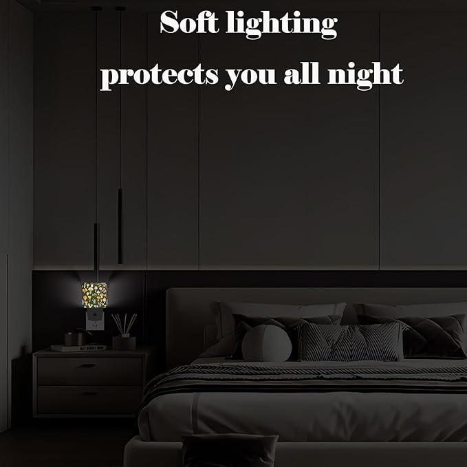 Various Mushrooms Night Light,Plug Into Wall with Dusk to Dawn Light Sensors, Warm Nightlights for Bedroom, Bathroom, Hallway, Kitchen, Gifts Ideal for Boys Girls Women Men - Bloomnest