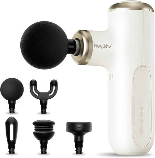 A1 Super Mini Massage Gun, Percussion Deep Tissues Muscle Massager (Heat-White) - Bloomnest