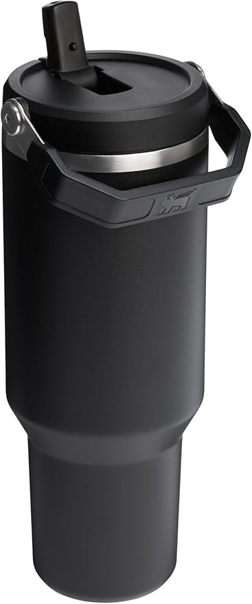 STANLEY IceFlow 2.0 Flip Straw Tumbler with Handle 40 oz | Twist On Lid and Flip Up Straw | Leak Resistant Water Bottle | Insulated Stainless Steel | BPA-Free | Black 2.0 - Bloomnest
