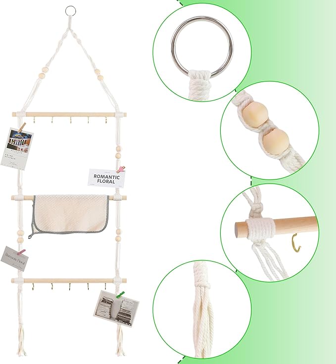 2 Pack Herb Drying Rack Flower Drying with 100 Brown Gift Tags and 160ft Natural Jute Twine, Hanging Herb Dryer Rack Drying Herb Dryer Rack(2 Tier and 3 Tier) - Bloomnest