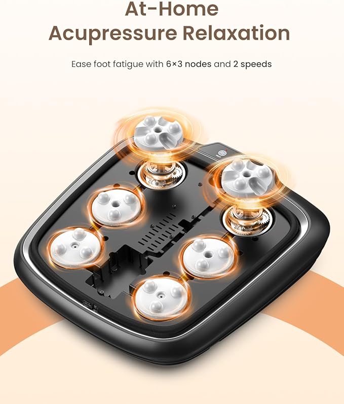 RENPHO Shiatsu Foot Massager with Heat, Plantar Fasciitis Relief Heated Foot Massager for Muscle Relaxation, Foot and Calf Massager, Deep Kneading Massage for Feet and Legs, Fits up to Size 14 Feet