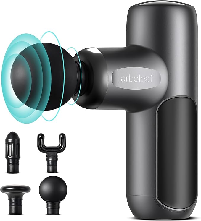 arboleaf Mini Massage Gun Deep Tissue, Percussion Muscle Massager for Back Pain Relief, Portable Small Travel Size, Quiet Massager, Gifts for Woman Man - Bloomnest