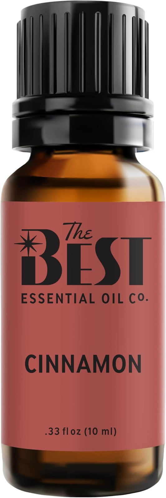 The Best Cinnamon Essential Oil- Premium Grade- 100% Pure & Natural for Aromatherapy, Diffuser, Spa, Massage, Air Freshener- 10 ml (.33 fl oz) - Bloomnest