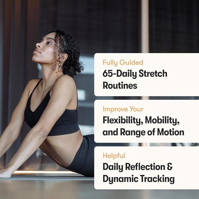 The Stretching Sidekick Journal by Habit Nest. Guided Stretching Routines to Keep You Flexible, Energized, and Live Comfortably. 66 Stretching Routines that only take 15-20 mins a day. Turn Motivation - Bloomnest