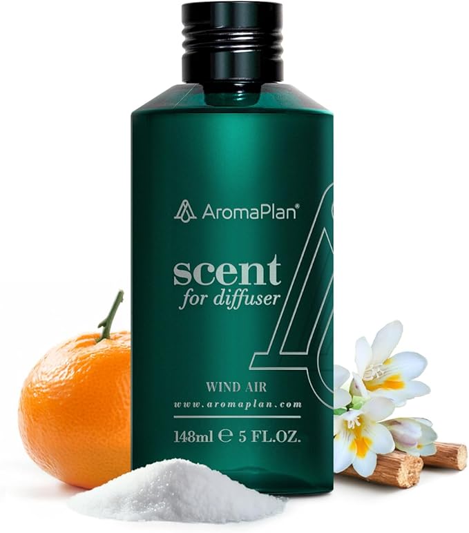 AromaPlan Hotel Scents Wind Air 5 Fl Oz (148ml), Home Luxury Aroma & Hotel Fragrance Diffuser Oil- Hotel Diffuser Oil for Aromatherapy- USA Made, Bigger Bottle, Bolder Aroma & Longer Lasting - Bloomnest