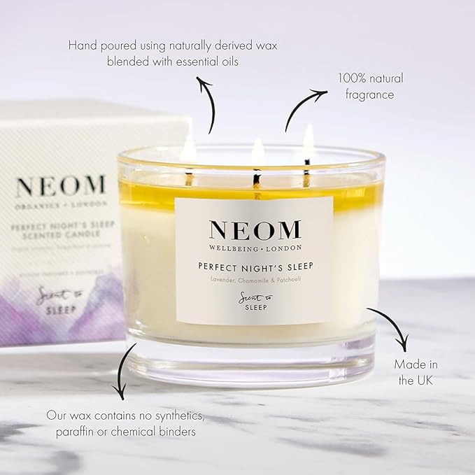 NEOM- Lavender, Chamomile & Patchoui Candle (3 Wick) - Bloomnest