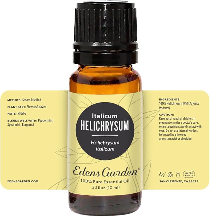 Edens Garden Helichrysum- Italicum Essential Oil- 100% Pure Premium Grade, Undiluted, Natural, Therapeutic, Aromatherapy, The Best for Diffuser, Skin, Face, Hair 10 ml (.33 fl oz) EdensGarden
