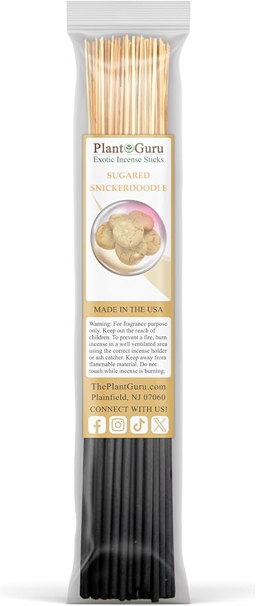 Bakery Incense Sticks Variety Set Bulk 500 Pack Sampler 11" Sticks - 5 Bundles of 100 Sticks Per Bundle. Birthday Cake, Blueberry Muffin, Chocolate Cake, Gingerbread Cookie and Sugared Snickerdoodle.