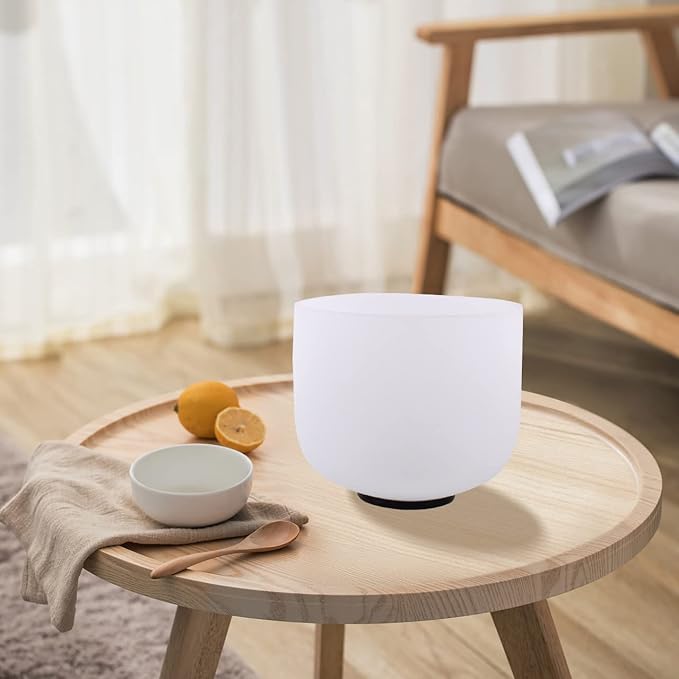 7inch 8inch 9inch Crystal singing bowls set sound bowl for healing Mindfulness, Meditation, Yoga, Spiritual and Body Healing Chakra Bowl (C note (Root), 8 inch)