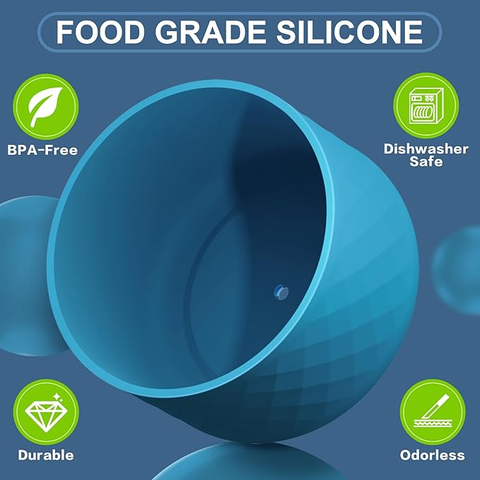 Silicone Boot for Owala Water Bottle 24 oz 32 oz 40 oz, Anti-Slip Protective Sleeve for FreeSip/Twist/Flip Stainless Steel Water Bottles Accessories BEONSKY