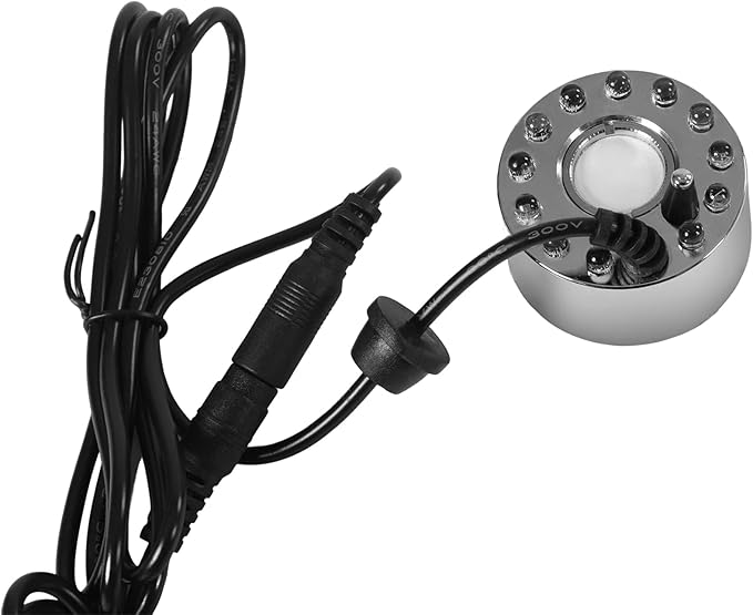 Small Fountain Rockery & Crystal Water Fountain Illuminated Waterfall, Indoor Relaxation Desktop Fountain Waterfall Feature with Automatic Pump for Home Office Bedroom Desk Décoration