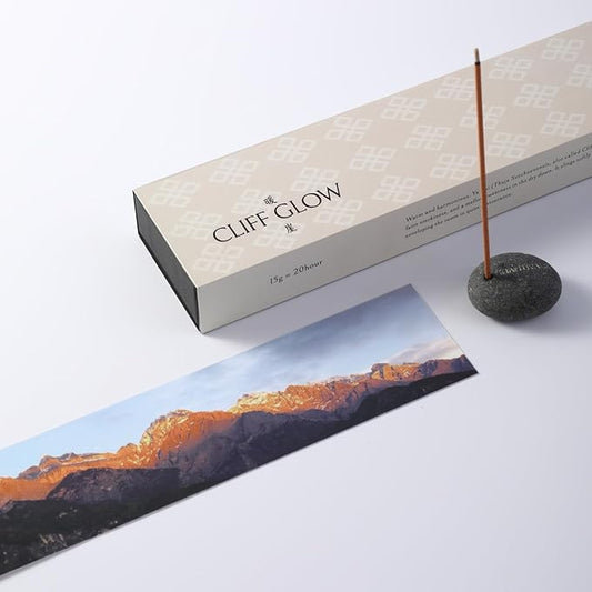 100% Natural Incense Sticks with Holder, Rare Cliff Cypress Incense from Shangri-La for Inner Harmony & Balance Support, 40-Minute Burn, Low Smoke, Non-Toxic, Gifts for Women SHANTIVALE