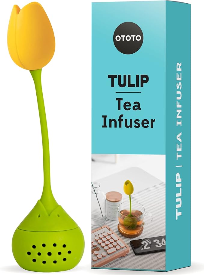 OTOTO Cute Tea Infuser - Loose Leaf Tea Steeper, Tea Accessories, Tea Diffusers, Tea Infuser for Loose Leaf Tea, Tea Strainers, Tea Gift Set, Kitchen Gifts, Cooking Gadgets