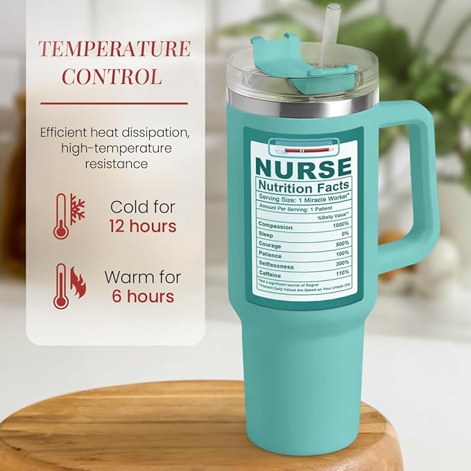 Nurse Gifts 40oz Stainless Steel Insulated Tumbler - Coffee Cup for Nurses Week, Appreciation Gifts - Bloomnest