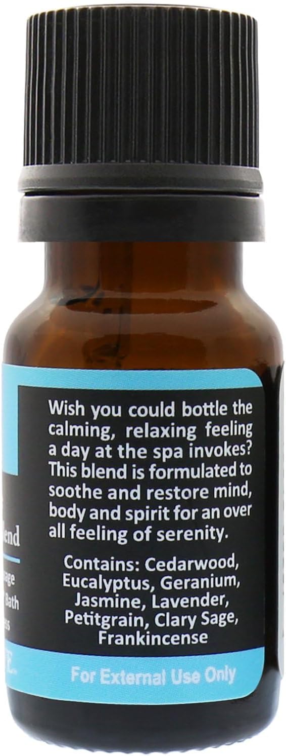 Plantlife Spa Aromatherapy Essential Oil Blend - Straight from The Plant 100% Pure Therapeutic Grade - No Additives or Fillers - Made in California 10 ml - Bloomnest