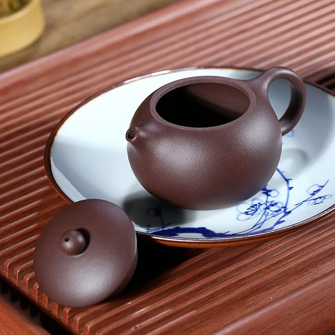 Xishi Teapot 6.5oz Chinese Zisha Clay Pot Ceramics Purple Sand Mud Kungfu Tea Set Kettle Spherical Filter - Bloomnest