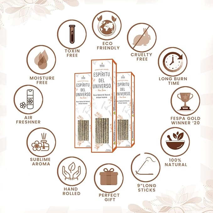 SOUL STICKS Handcrafted 10pcs Resin Artisan Incense Sticks Non-Toxic & Long Lasting Aromatic Sticks for Yoga Meditation Relaxation Aromatherapy Cleansing & Purification (Dragon's Blood) SoulSticks
