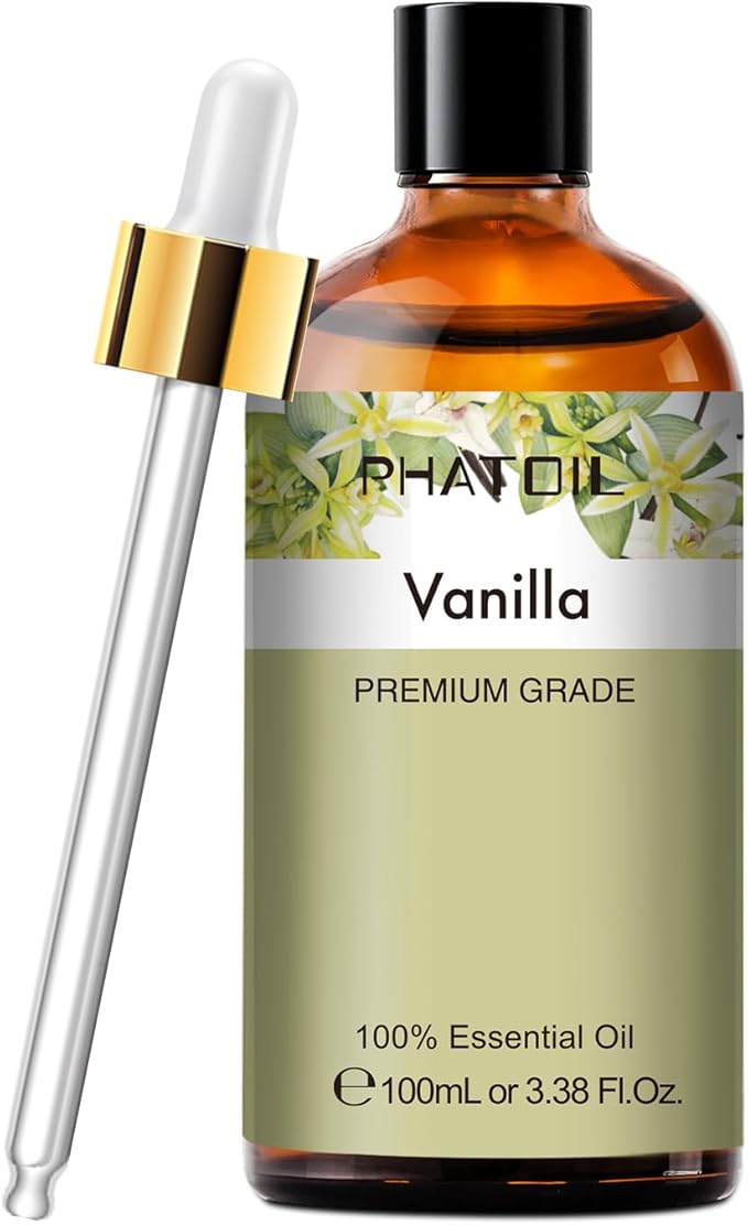 PHATOIL Vanilla Essential Oil 100ML, Vanilla Essential Oils for Diffuser, Humidifier, Aromatherapy, Sleep, Relax - Bloomnest