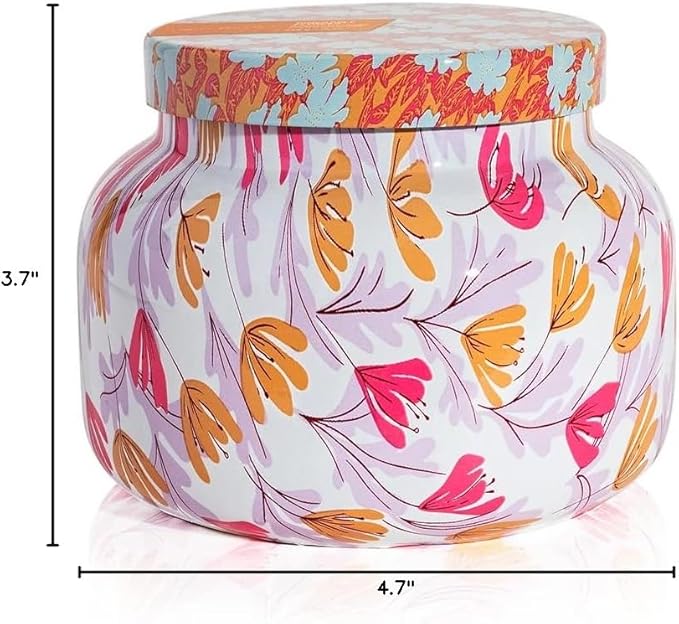 Capri Blue Scented Candles - Pattern Play Glass Jar Candles - Long Lasting Soy Wax Blend - Luxury Home Decor - Notes of Pineapple, Lemon Flower & Sugarcane - Gifts for Women (Pineapple Flower, 19 oz) - Bloomnest