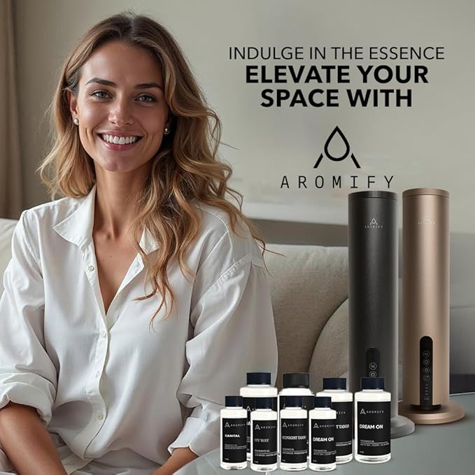 Santal Diffuser Oil, Diffuser Fragrance Oil for Home, Bathroom & Office, Aromatherapy Blend of Natural Essential Oil, Sandalwood & Musk Scent, 1.6 Fl Oz, 50 mL - Bloomnest