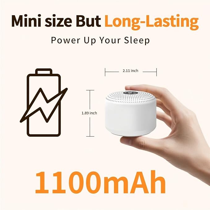 Soothing Sounds White Noise Machine Portable Sleep Machines with 30 Relaxing Sounds 12 Color Options 5 Adjustable Brightness 32 Volume Levels 4 Timer for Baby and Adult Perfect for Home Travel Office - Bloomnest