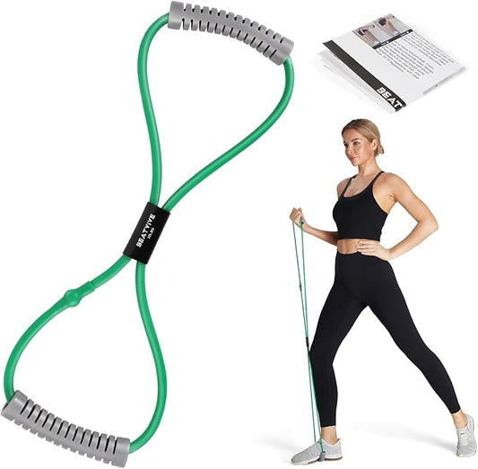 Resistance Band Figure 8 Exercise Cord, Fitness Resistance Bands with Handles, Exercise Tube Band for Arm and Shoulder Stretch - Bloomnest