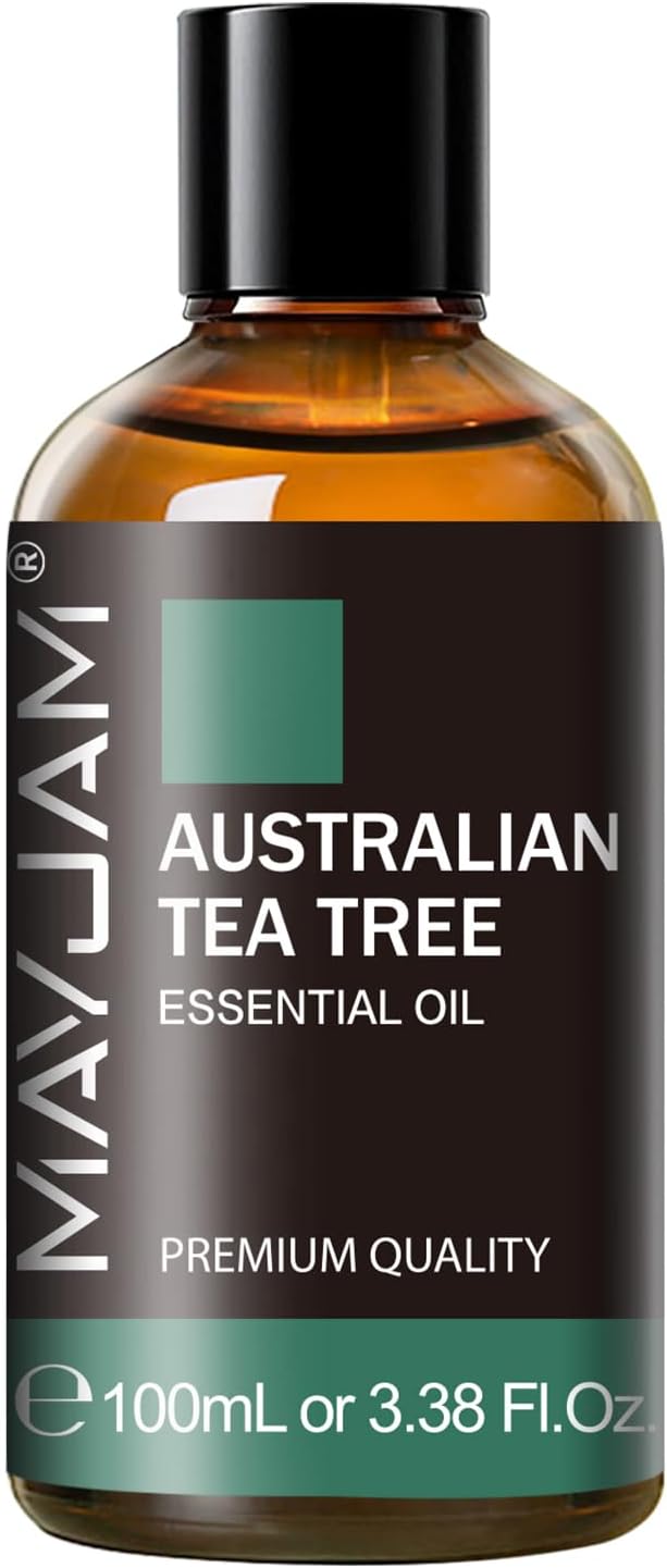 Australian Tea Tree Essential Oil, MAYJAM Pure Essential Oils for Diffusers, 3.38FL.OZ/100ML Large Volume Australian Tea Tree Oil with Premium Glass Dropper - Bloomnest