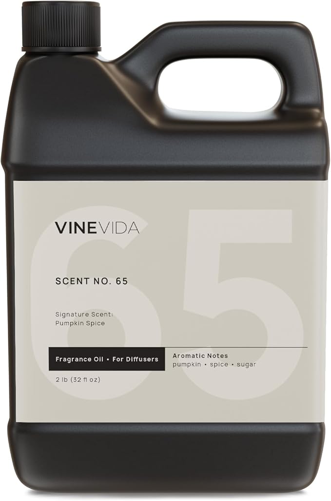 VINEVIDA Pumpkin Spice Fragrance Oil for Cold Air Diffusers - 32 Fl Oz - Essential Oils for Diffuser Oil Refill & Air Freshener Room Spray - Bloomnest