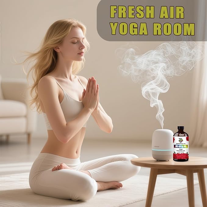 Rose Essential Oil (4 oz/120 ml) — Rose Oils for Aromatherapy, diffusers, humidifiers, Home fragrances, DIY Skincare, soap Making, DIY Candle, Relaxation, Yoga, and Meditation - Bloomnest