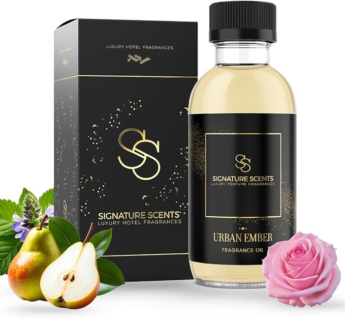 Luxury Hotel Inspired Fragrance Oils for Diffusers (4.05 Fl Oz, Urban Ember) - Bloomnest