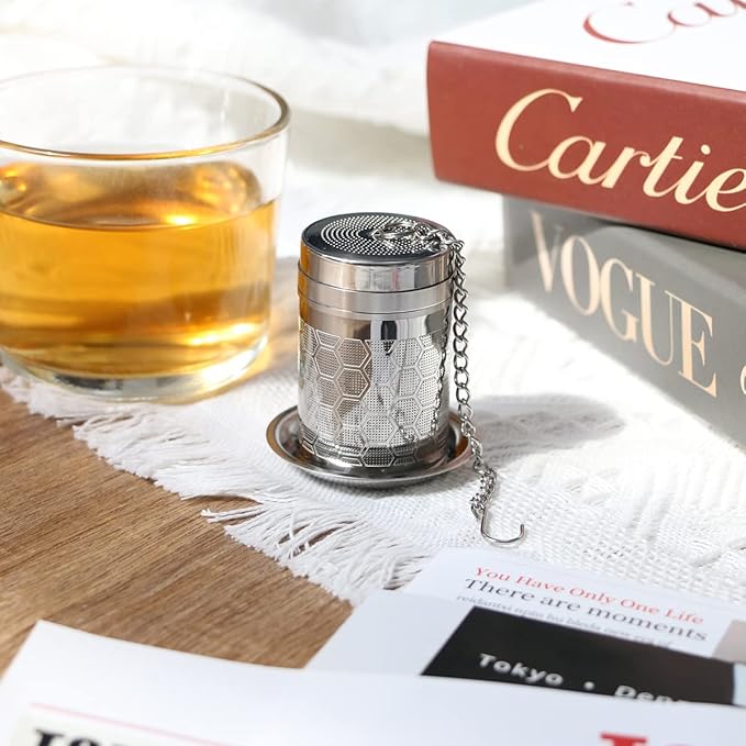 Tea Infusers for Loose Tea (1 Pack), 18/8 Stainless Steel Tea Strainer, Extra Fine Mesh Tea Diffuser for Brewing Tea, Spices & Seasoning